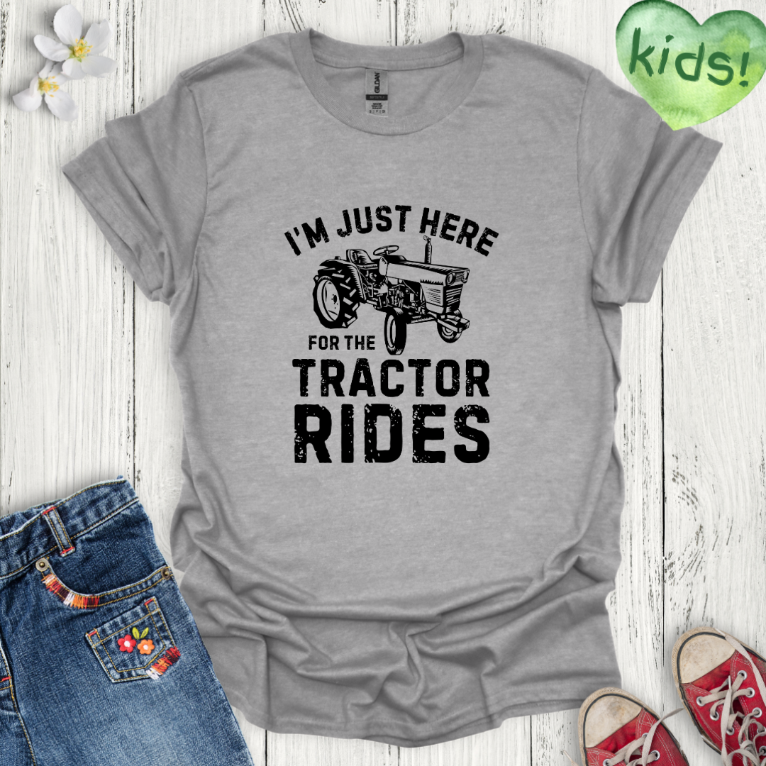 Tractor Rides Kids T-Shirt