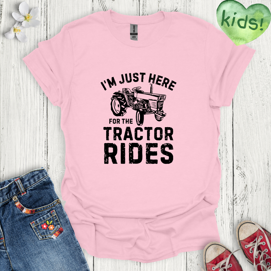 Tractor Rides Kids T-Shirt