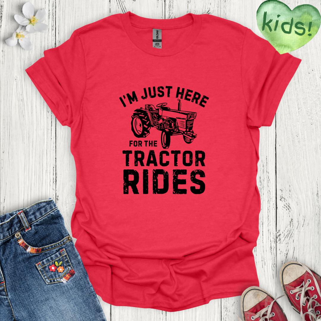 Tractor Rides Kids T-Shirt