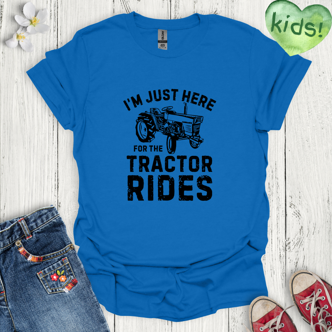 Tractor Rides Kids T-Shirt