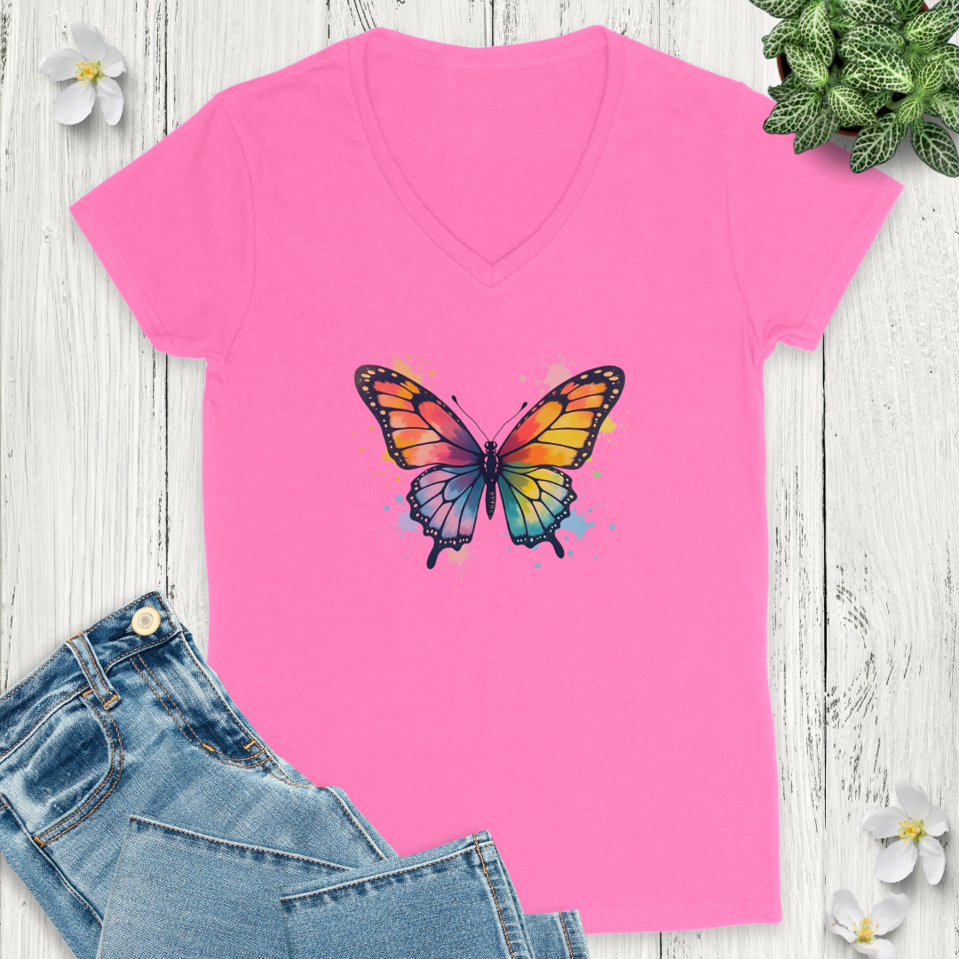 Vibrant Wings V-Neck